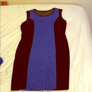 Nice formal black and royal blue dress